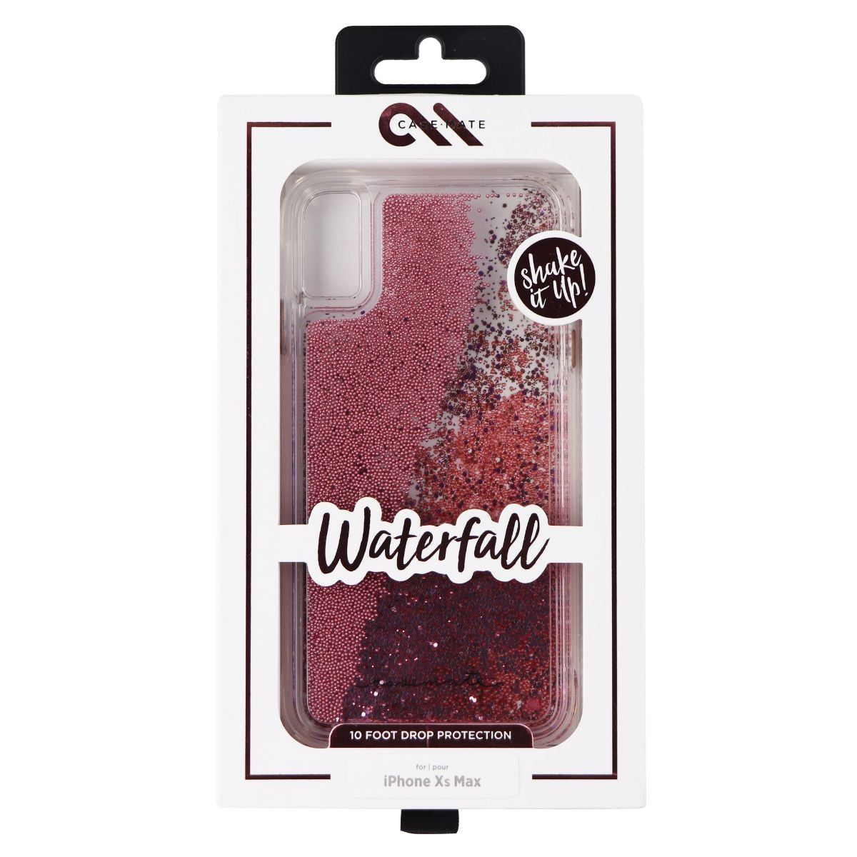 Case-Mate Waterfall Liquid Glitter Case for Apple iPhone XS Max - Rose Gold Cell Phone - Cases, Covers & Skins Case-Mate - Simple Cell Bulk Wholesale Pricing - USA Seller