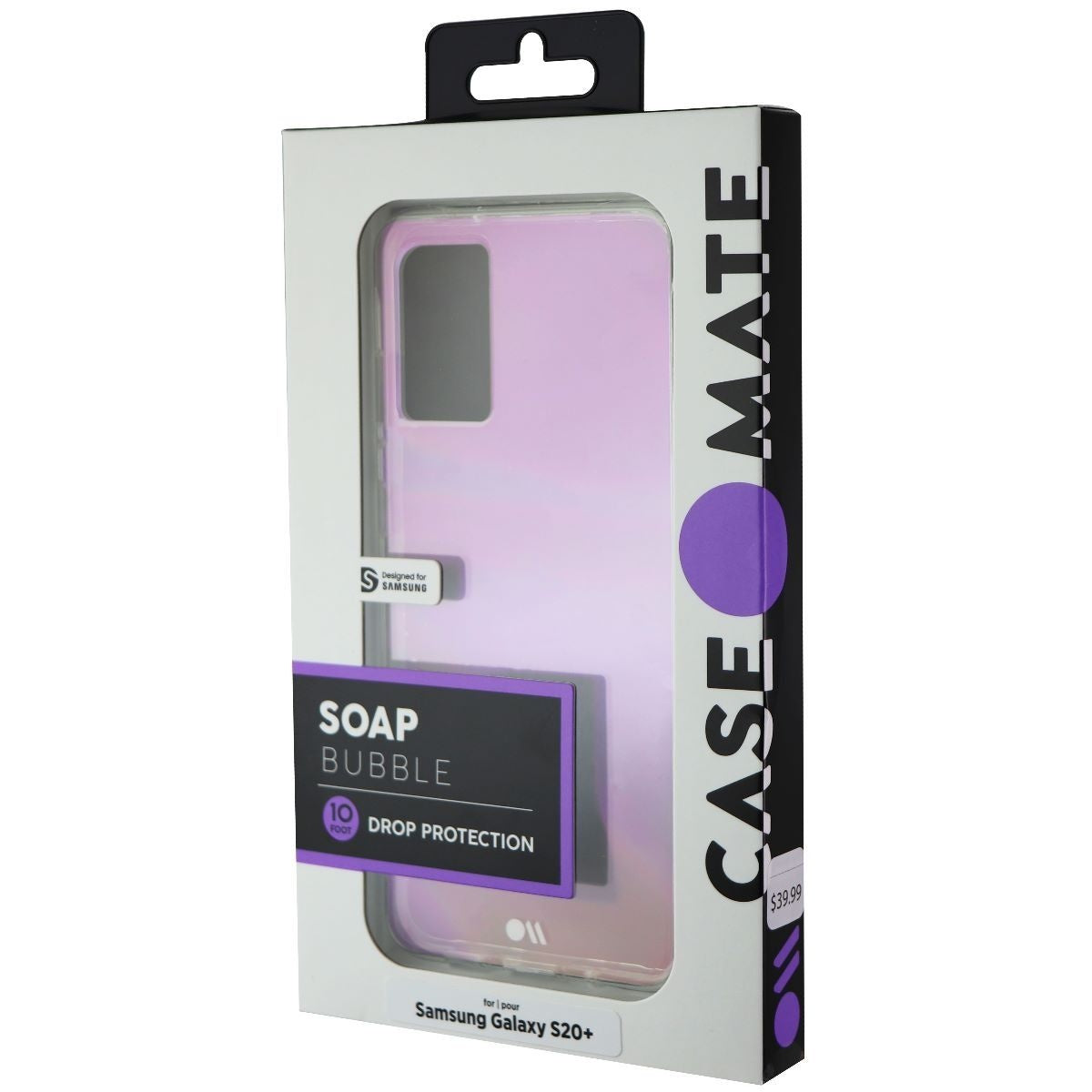 Case-Mate Hybrid Clear Case for Samsung Galaxy S20+ (Plus) - Soap Bubble