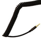 Insignia 9-Foot Coiled Audio Cable with Premium 3.5mm Connectors - Black Computer/Network - Audio Cables & Adapters Insignia - Simple Cell Bulk Wholesale Pricing - USA Seller