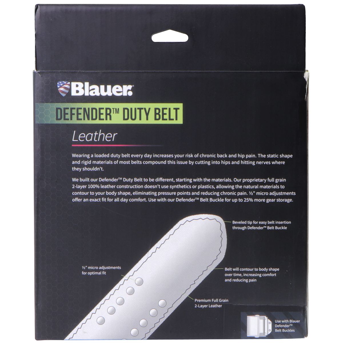 Blauer. DEFENDER Premium Leather Duty Belt & Buckle Combo (Size 40) B011/BB001 Other Sporting Goods Blauer. - Simple Cell Bulk Wholesale Pricing - USA Seller