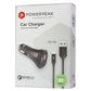 PowerPeak QuickCharge 3.0 Car Charger w/ Braided 4-Foot Micro-USB Cable - Black Cell Phone - Chargers & Cradles PowerPeak - Simple Cell Bulk Wholesale Pricing - USA Seller