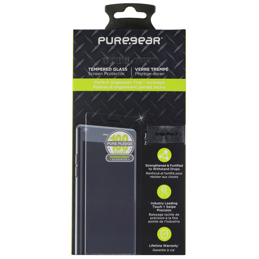 PureGear Steel 360 Tempered Glass Screen Protector for Google Pixel 3 Cell Phone - Screen Protectors PureGear    - Simple Cell Bulk Wholesale Pricing - USA Seller