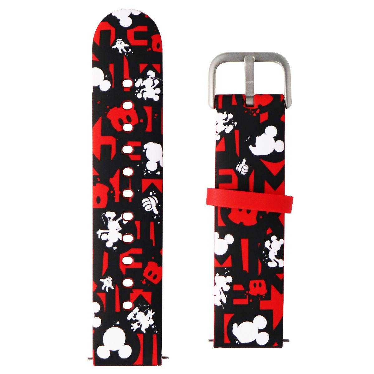 GizmoWatch Soft Band for GizmoWatch - Disney Mickey Mouse / Kid Size - Black/Red Smart Watch Accessories - Watch Bands GizmoWatch - Simple Cell Bulk Wholesale Pricing - USA Seller