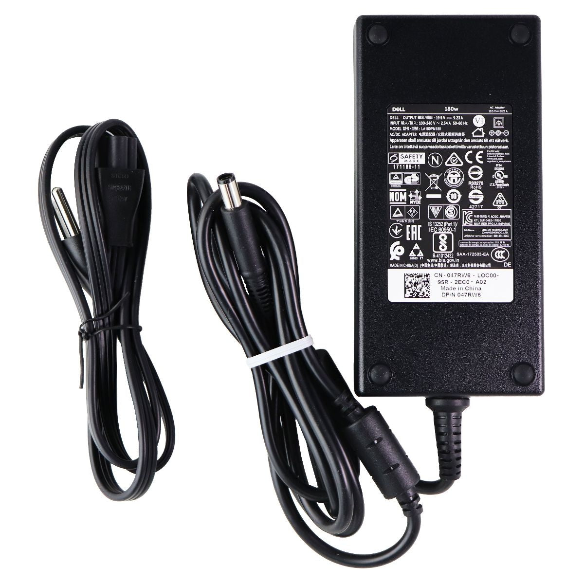 Dell 180W AC/DC Adapter Power Supply OEM Wall Charger - Black (LA180PM180) Computer Accessories - Laptop Power Adapters/Chargers Dell    - Simple Cell Bulk Wholesale Pricing - USA Seller