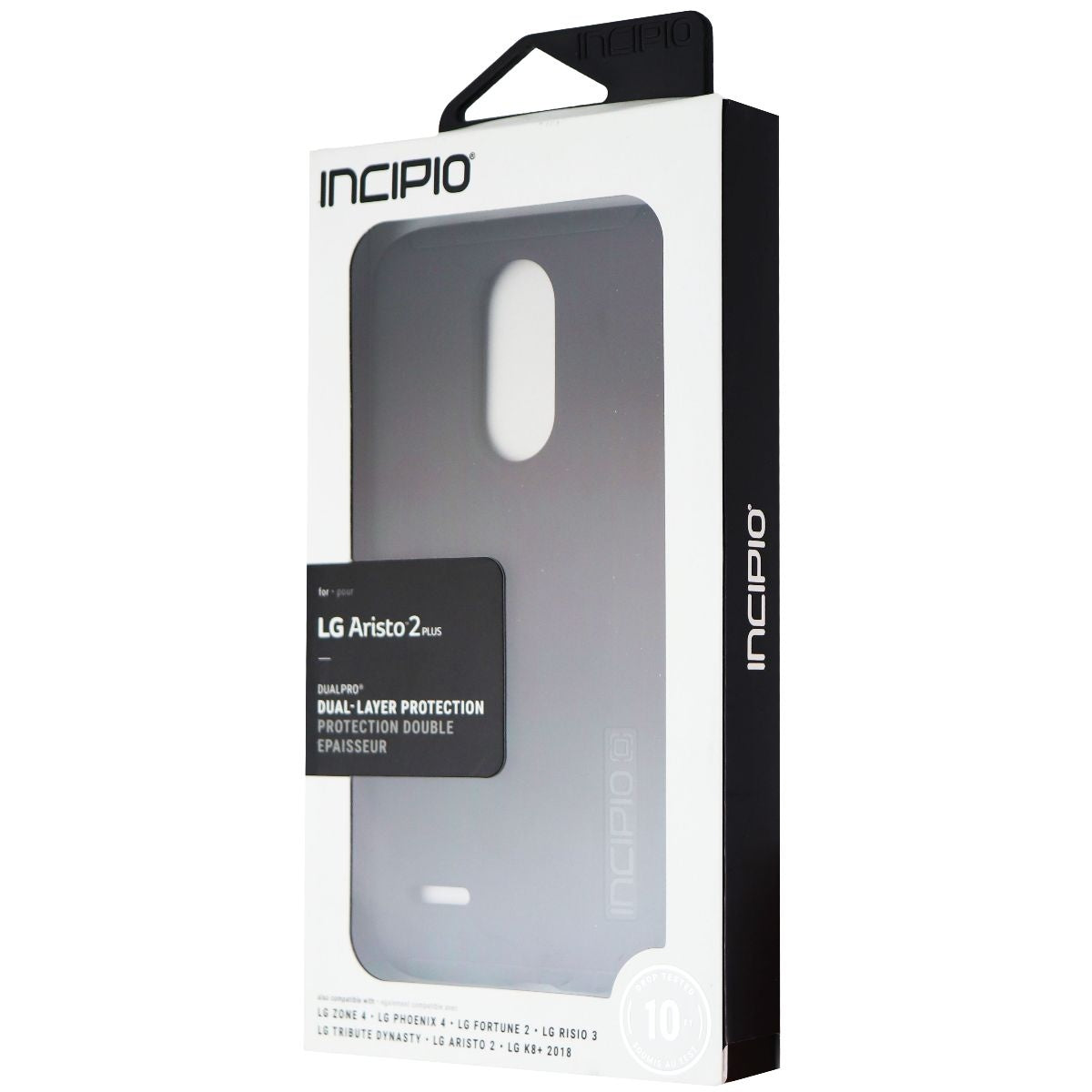 Incipio DualPro Dual Layer Case for LG Tribute Dynasty - Black / Black Cell Phone - Cases, Covers & Skins Incipio - Simple Cell Bulk Wholesale Pricing - USA Seller