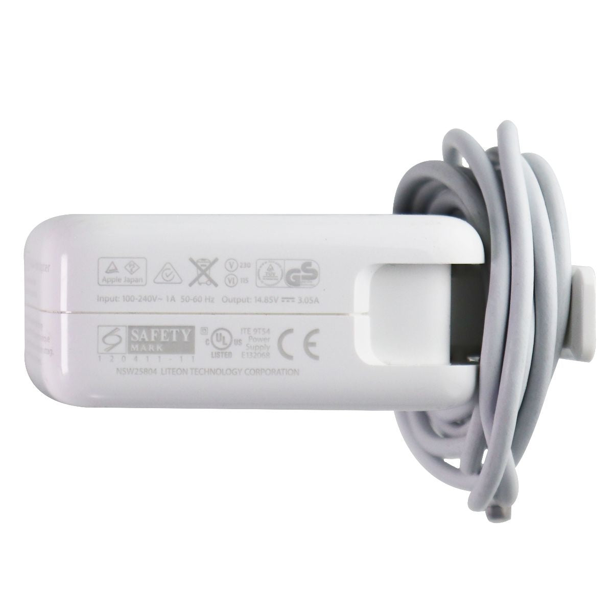 Apple 45W MagSafe 2 Power Adapter with 3-Prong Wall Cable - White (A1436) Computer Accessories - Laptop Power Adapters/Chargers Apple - Simple Cell Bulk Wholesale Pricing - USA Seller