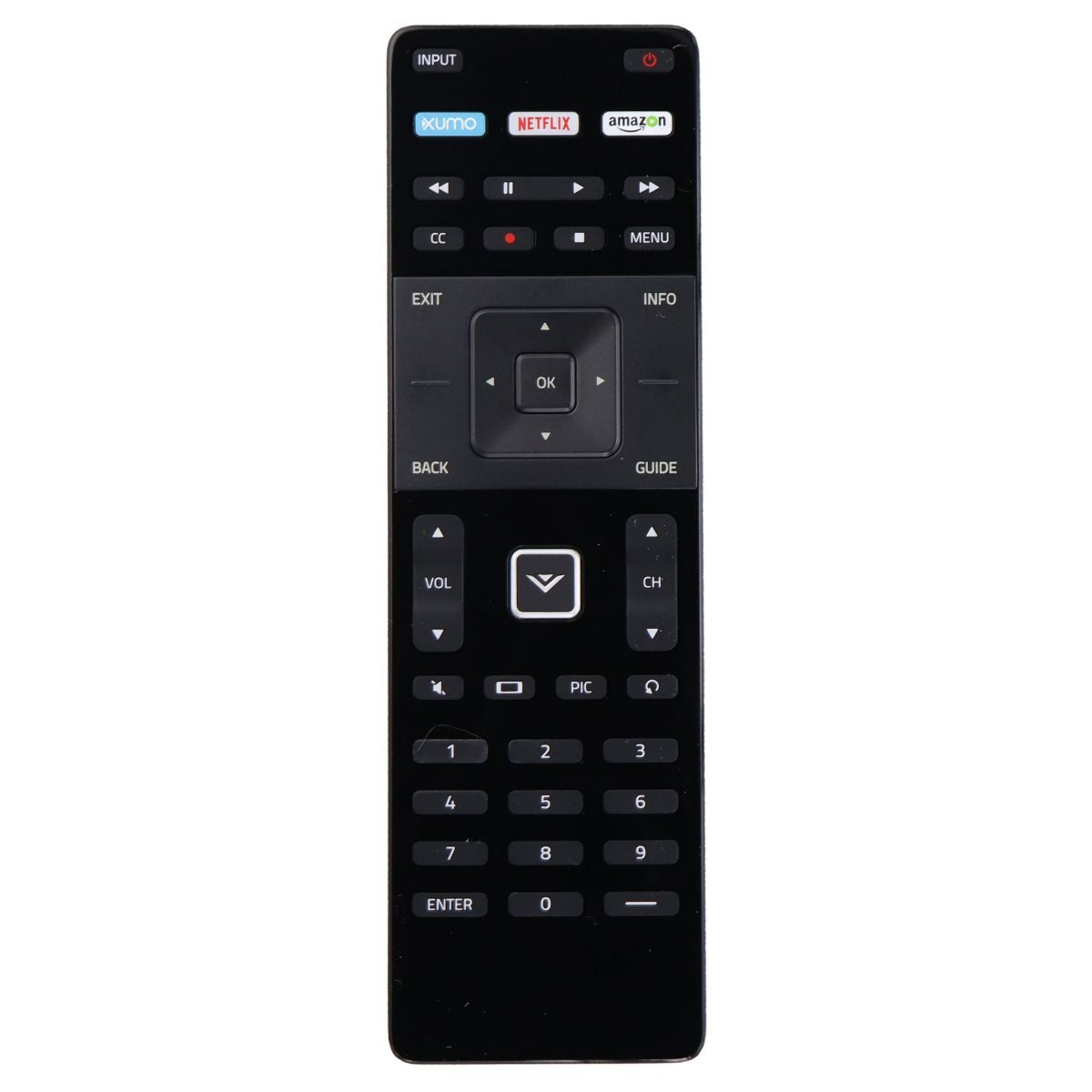 Vizio Remote Control (XRT122) for Select Vizio TVs - Black TV, Video & Audio Accessories - Remote Controls Vizio - Simple Cell Bulk Wholesale Pricing - USA Seller