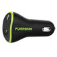 PureGear Extreme Qualcomm QuickCharge 3.0 USB Car Charger Adapter - Black/Green Cell Phone - Chargers & Cradles PureGear - Simple Cell Bulk Wholesale Pricing - USA Seller