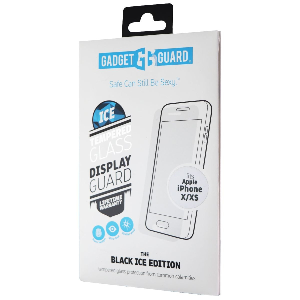 Gadget Guard Black Ice Edition Tempered Glass for iPhone 11 Pro/Xs/X - Clear Cell Phone - Screen Protectors Gadget Guard - Simple Cell Bulk Wholesale Pricing - USA Seller