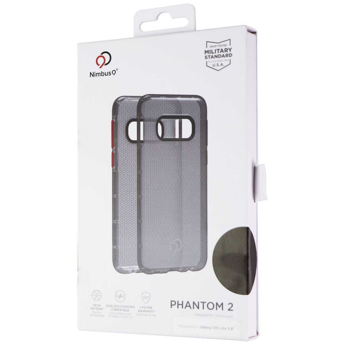 Nimbus9 Phantom 2 Series Case for Samsung Galaxy S10e (5.8) - Carbon / Clear Cell Phone - Cases, Covers & Skins Nimbus9    - Simple Cell Bulk Wholesale Pricing - USA Seller