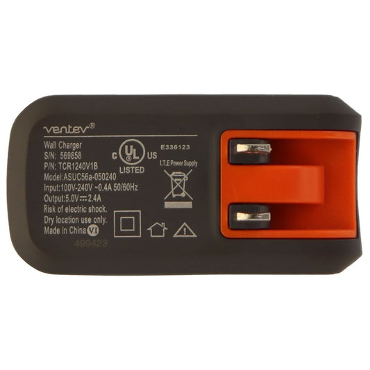 Ventev Wallport R1240 Series USB Wall Adapter and 3Ft MFI Cable - Gray Cell Phone - Chargers & Cradles Ventev - Simple Cell Bulk Wholesale Pricing - USA Seller