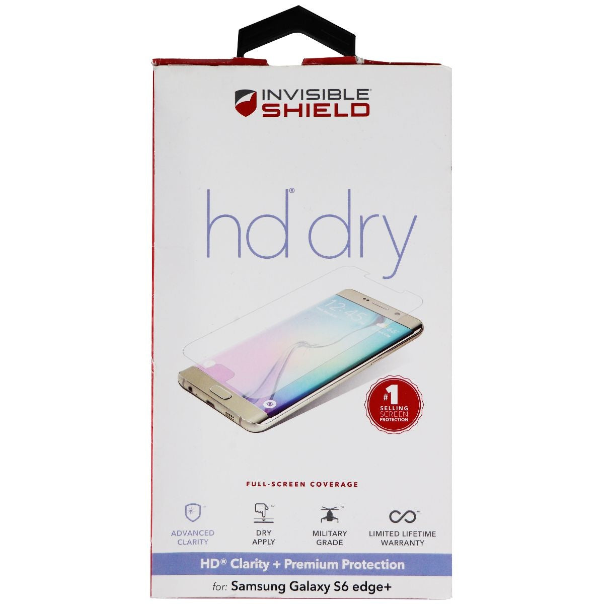 Zagg InvisibleShield HD Screen Protector for Galaxy S6 (Edge+) - HD Dry Cell Phone - Screen Protectors Zagg - Simple Cell Bulk Wholesale Pricing - USA Seller