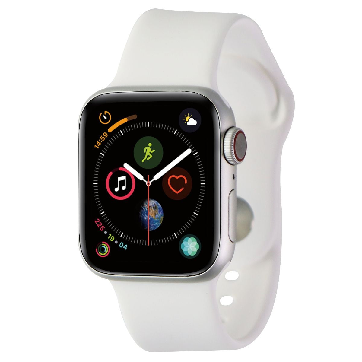 Apple Watch Series 4 (A1975) GPS + Cell - 40mm Silver Aluminum/White Sport Band Smart Watches Apple    - Simple Cell Bulk Wholesale Pricing - USA Seller