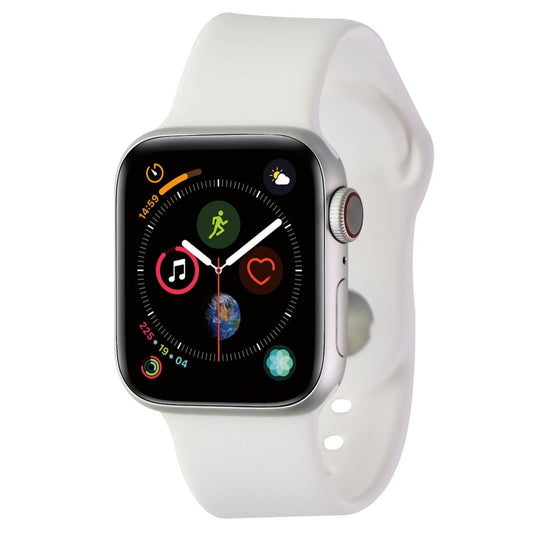 Apple Watch Series 4 (A1975) GPS + Cell - 40mm Silver Aluminum/White Sport Band Smart Watches Apple    - Simple Cell Bulk Wholesale Pricing - USA Seller