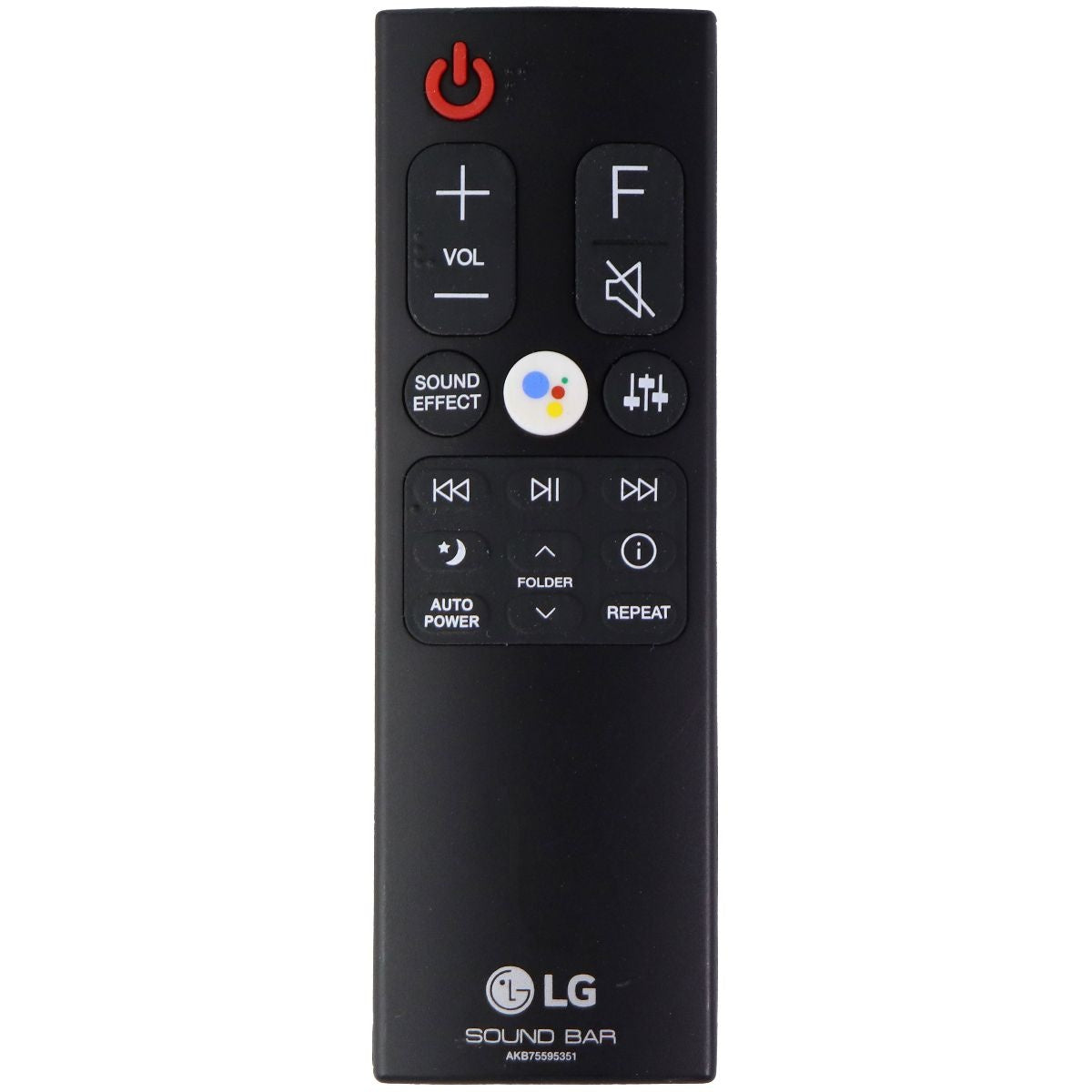 LG Remote Control (AKB75595351) for Select LG Sound Bars - Black TV, Video & Audio Accessories - Remote Controls LG - Simple Cell Bulk Wholesale Pricing - USA Seller