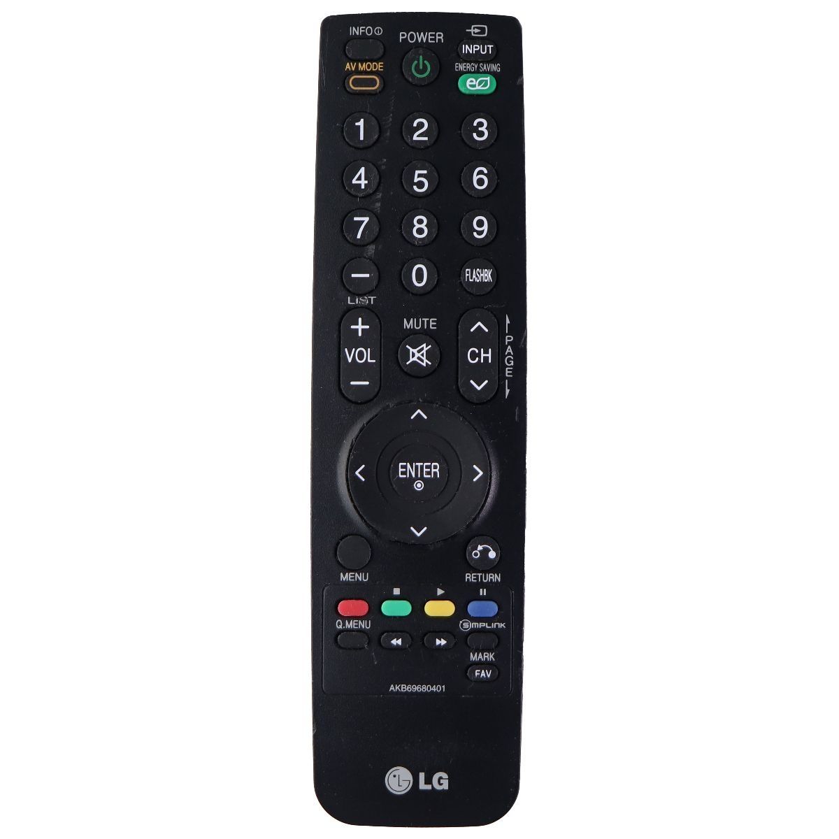 LG Remote Control (AKB69680401) for Select LG TVs - Black TV, Video & Audio Accessories - Remote Controls LG - Simple Cell Bulk Wholesale Pricing - USA Seller