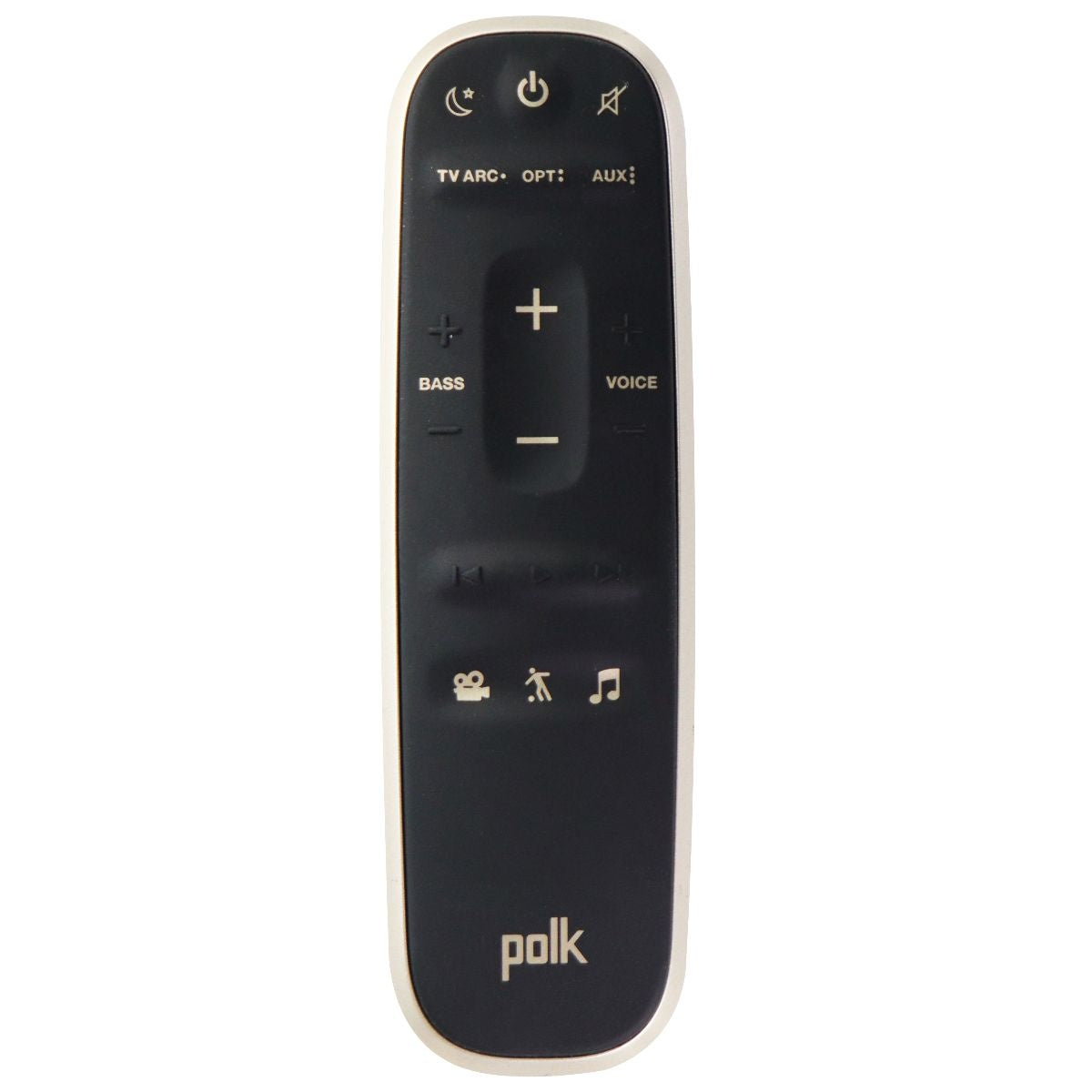 Polk OEM Audio System Remote Control - Black/Gold TV, Video & Audio Accessories - Remote Controls Polk Audio - Simple Cell Bulk Wholesale Pricing - USA Seller