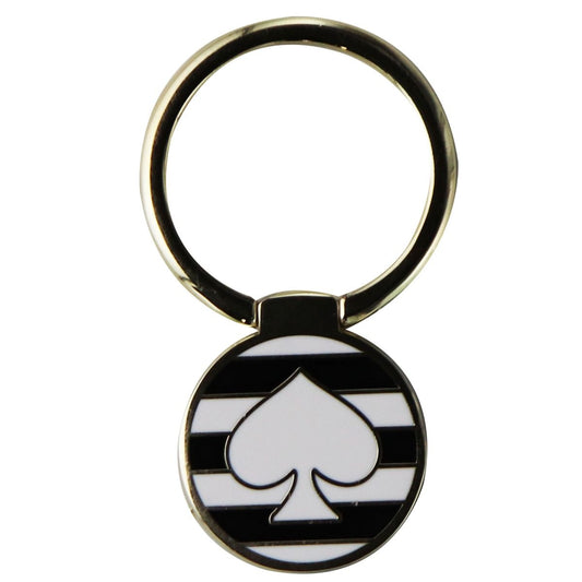 Kate Spade New York Universal Ring Stand - Black / White Stripes w/ Spade Cell Phone - Mounts & Holders Kate Spade - Simple Cell Bulk Wholesale Pricing - USA Seller
