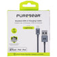 PureGear (4-Foot) Lightning 8-Pin to USB Charge/Sync Braided Cable - Gray Cell Phone - Cables & Adapters PureGear - Simple Cell Bulk Wholesale Pricing - USA Seller