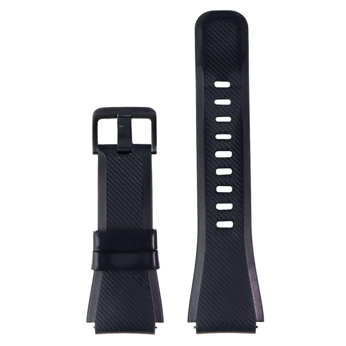 Samsung Gear S3 Silicone Replacement Band (22mm) - Dark Gray MEDIUM - (ET-YSU76) Smart Watch Accessories - Watch Bands Samsung - Simple Cell Bulk Wholesale Pricing - USA Seller