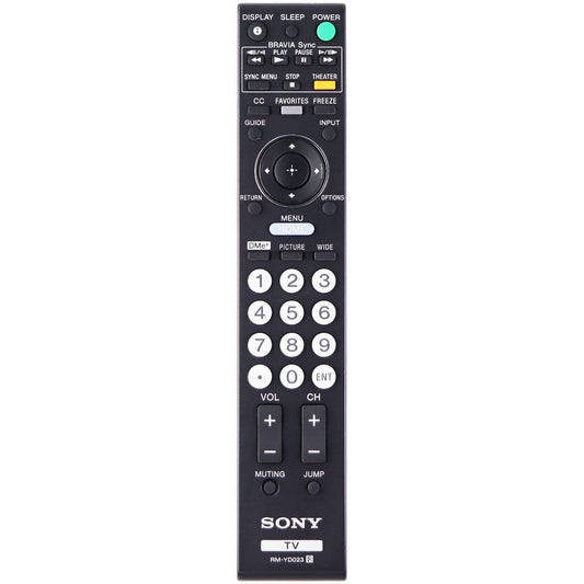 Sony Remote Control (RM-YD023) for Select Sony TVs - Black TV, Video & Audio Accessories - Remote Controls Sony    - Simple Cell Bulk Wholesale Pricing - USA Seller