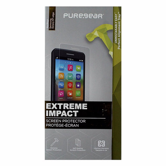 PureGear Extreme Impact Screen Protector for Samsung Galaxy S7 Edge - Clear Cell Phone - Screen Protectors PureGear    - Simple Cell Bulk Wholesale Pricing - USA Seller