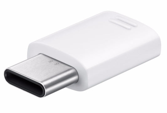 Samsung OTG Micro-USB to USB-C (Type C) Charging Adapter - White OEM (EE-GN930)