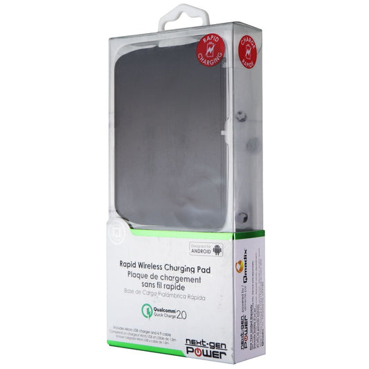Qmadix Rapid Wireless Qi Charging Pad with Qualcomm Quick Charge 2.0 - Black