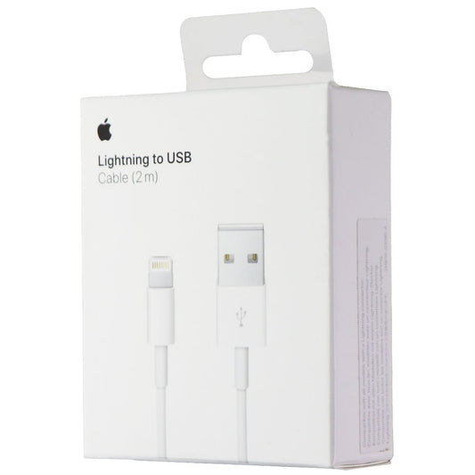 Apple (2m/6.6 Foot) 8-Pin to USB Charge/Sync Cable for iPhone/iPad/iPod - White Cell Phone - Cables & Adapters Apple - Simple Cell Bulk Wholesale Pricing - USA Seller