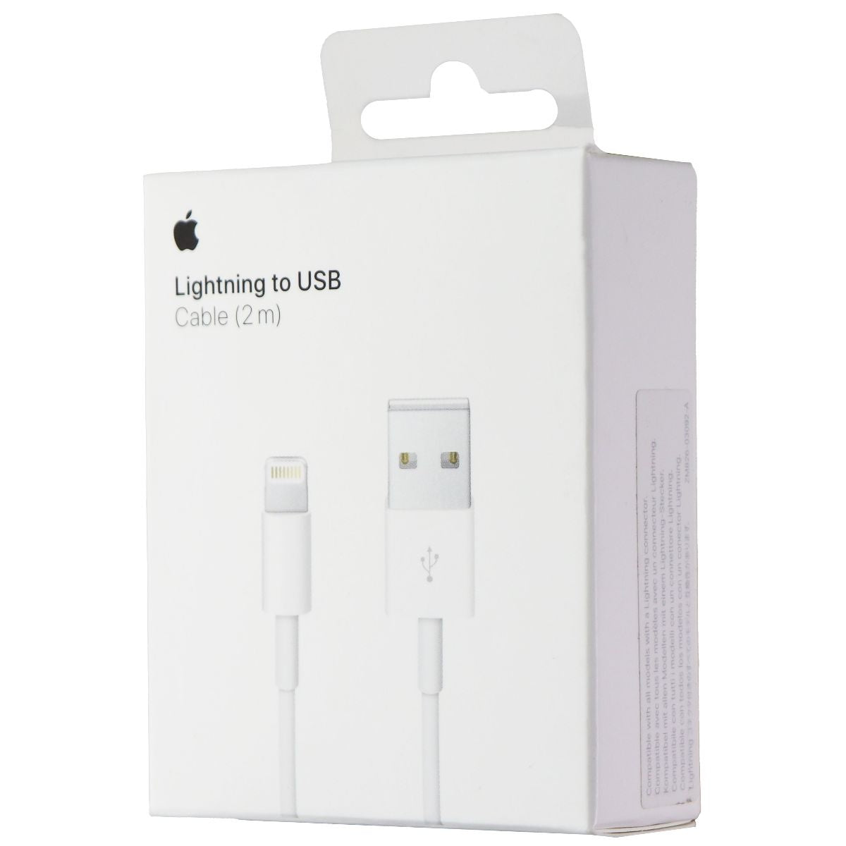 Apple (2m/6.6 Foot) 8-Pin to USB Charge/Sync Cable for iPhone/iPad/iPod - White
