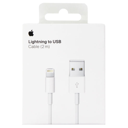 Apple (2m/6.6 Foot) 8-Pin to USB Charge/Sync Cable for iPhone/iPad/iPod - White Cell Phone - Cables & Adapters Apple - Simple Cell Bulk Wholesale Pricing - USA Seller