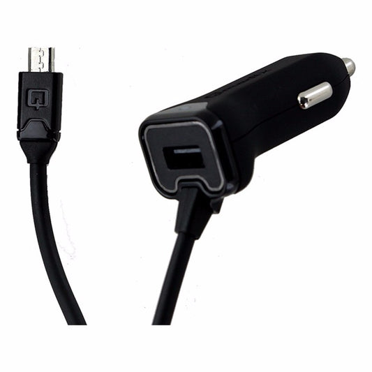 Qmadix Universal 3.4 Amp Micro USB Car Charger with Extra USB Port - Black Cell Phone - Chargers & Cradles Qmadix - Simple Cell Bulk Wholesale Pricing - USA Seller