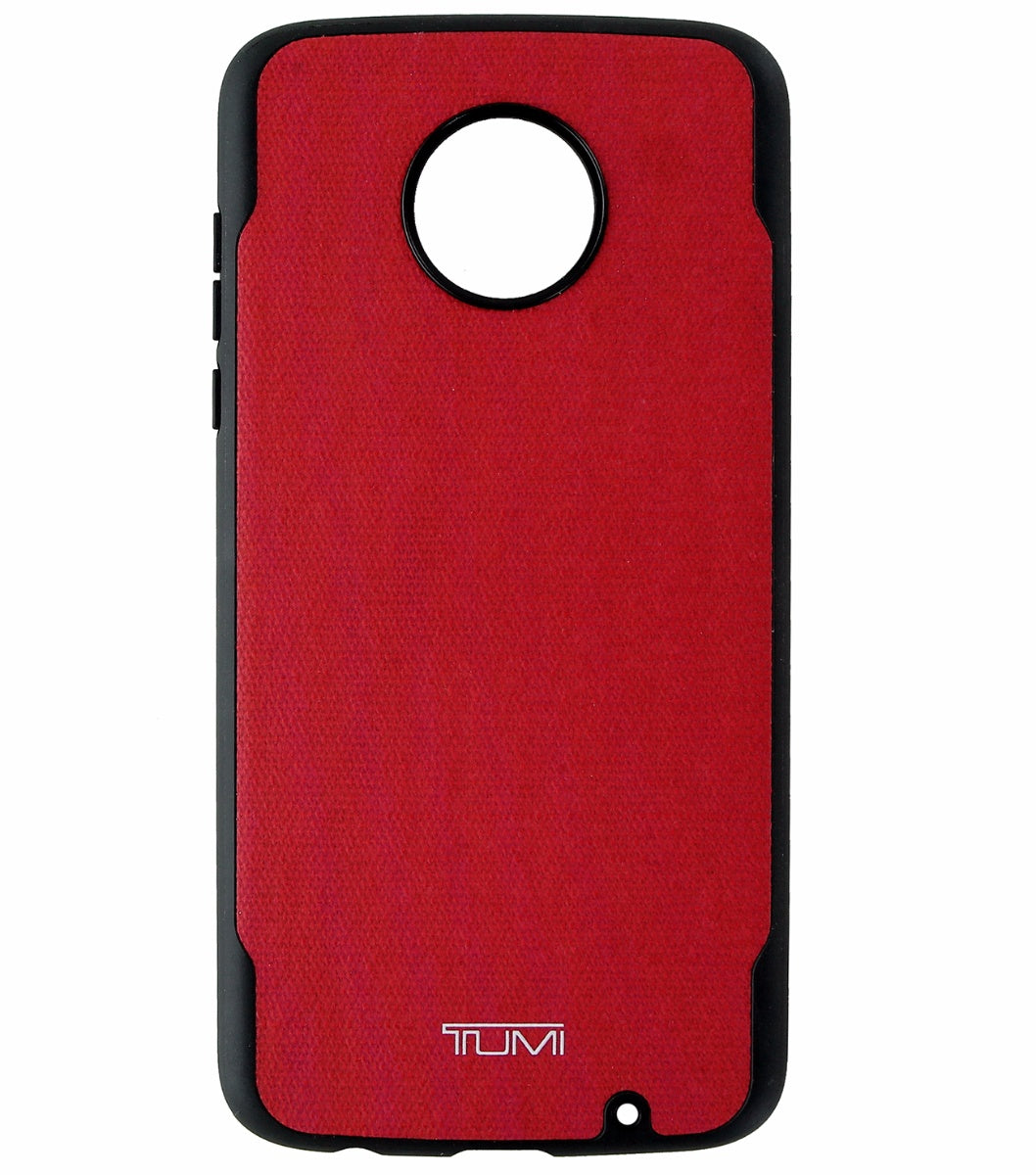 Tumi Coated Canvas Co-Mold Protective Case Cover for Motorola Moto Z2 Play Red Cell Phone - Cases, Covers & Skins Tumi - Simple Cell Bulk Wholesale Pricing - USA Seller