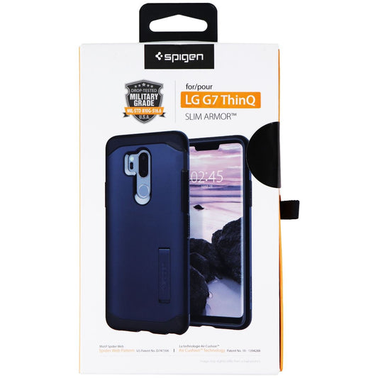Spigen Slim Armor Case with Kickstand for LG G7 ThinQ - Metal Slate Cell Phone - Cases, Covers & Skins Spigen - Simple Cell Bulk Wholesale Pricing - USA Seller