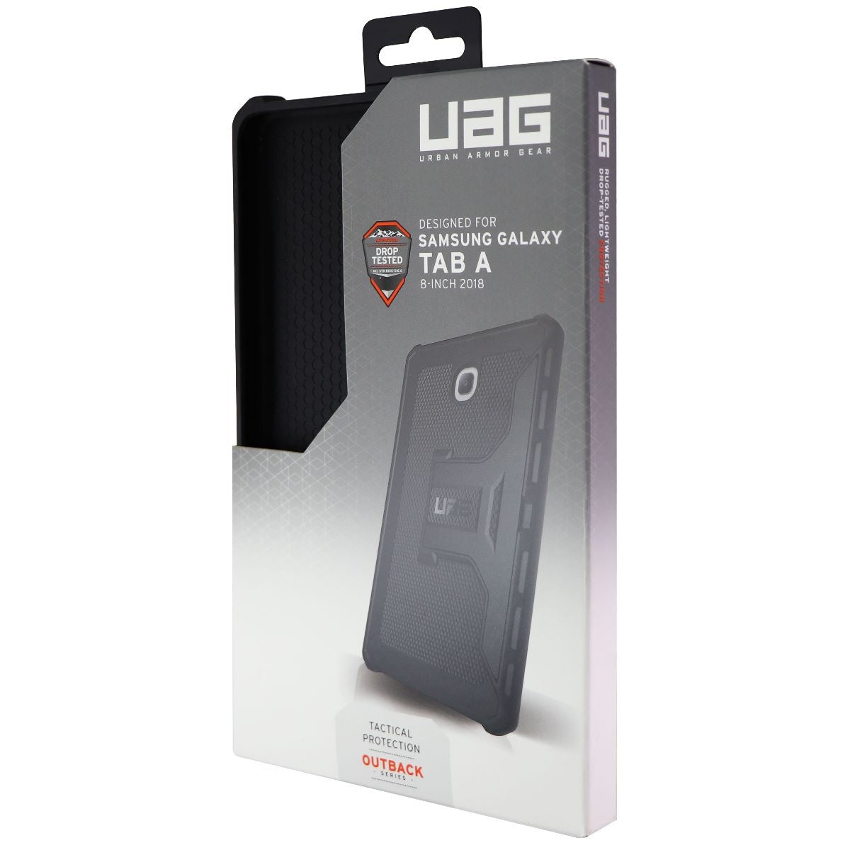 UAG Outback Series Case for Samsung Galaxy Tab A (8.0) 2018 (SM-T387) - Black iPad/Tablet Accessories - Cases, Covers, Keyboard Folios Urban Armor Gear    - Simple Cell Bulk Wholesale Pricing - USA Seller