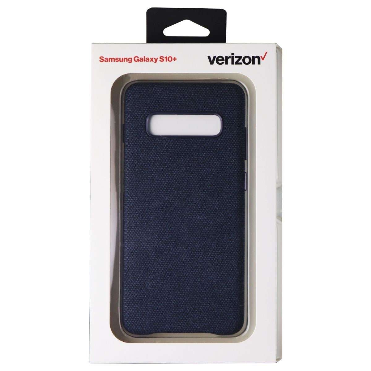Verizon Hardshell Fabric Phone Case for Samsung Galaxy S10+ (Plus) - Blue Cell Phone - Cases, Covers & Skins Verizon - Simple Cell Bulk Wholesale Pricing - USA Seller