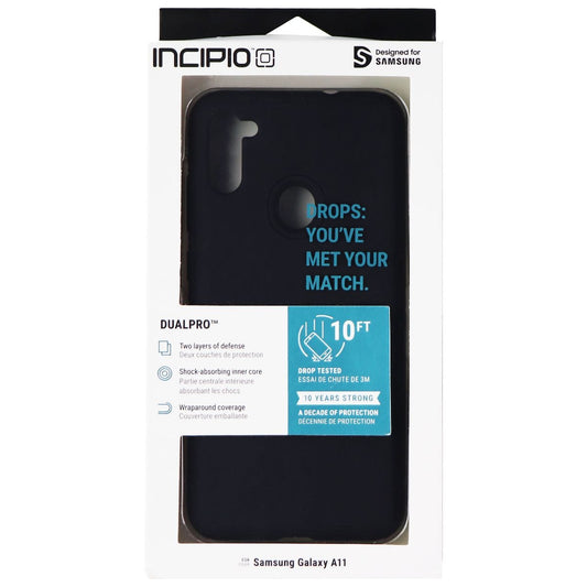 Incipio DualPro Series Dual Layer Case for Samsung Galaxy A11 - Matte Black Cell Phone - Cases, Covers & Skins Incipio    - Simple Cell Bulk Wholesale Pricing - USA Seller