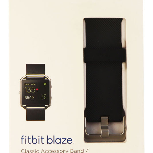 Fitbit Blaze Classic Accessory Band - Black / Large (FB159ABBKL)