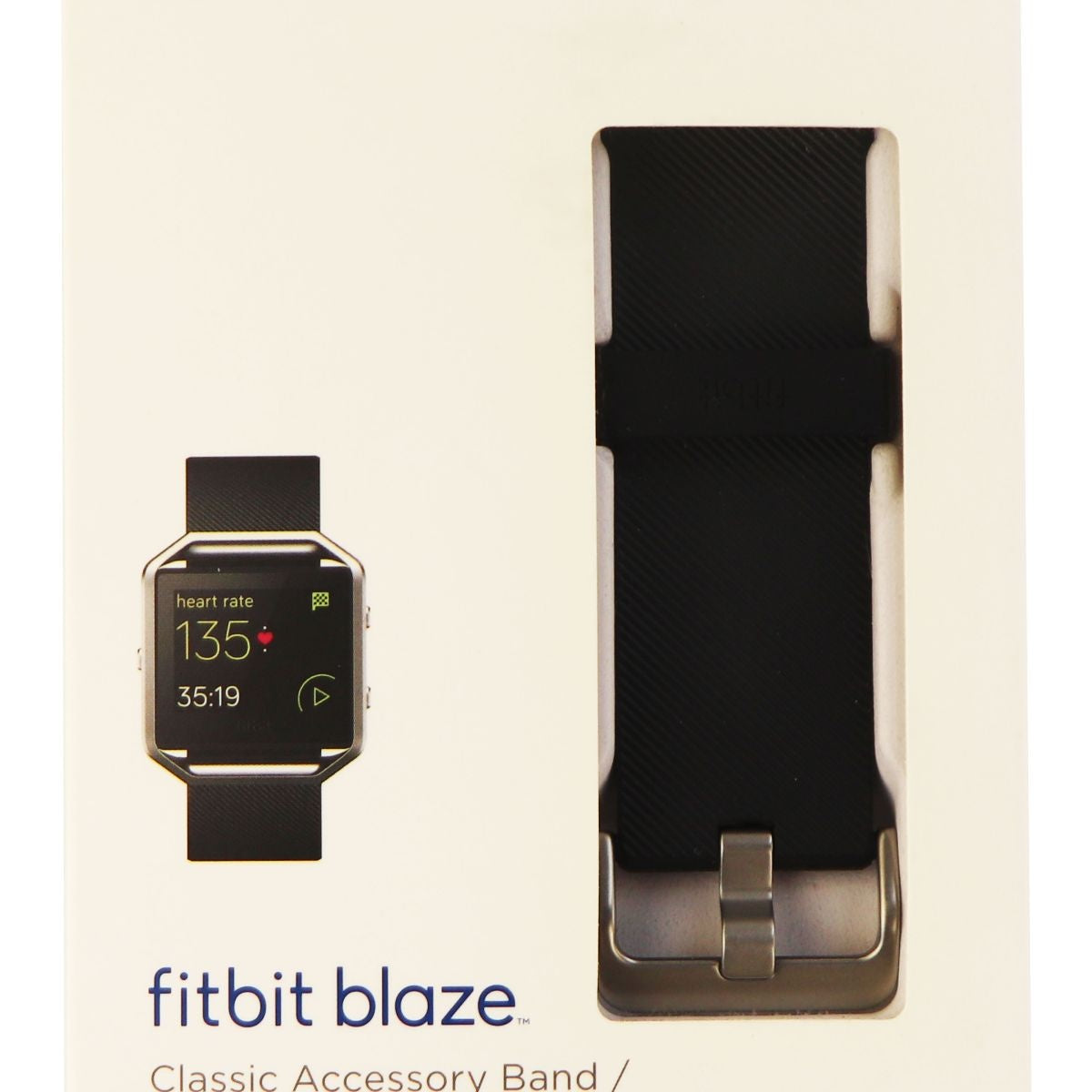 Fitbit Blaze Classic Accessory Band - Black / Large (FB159ABBKL) Fitness Technology - Activity Trackers Fitbit    - Simple Cell Bulk Wholesale Pricing - USA Seller