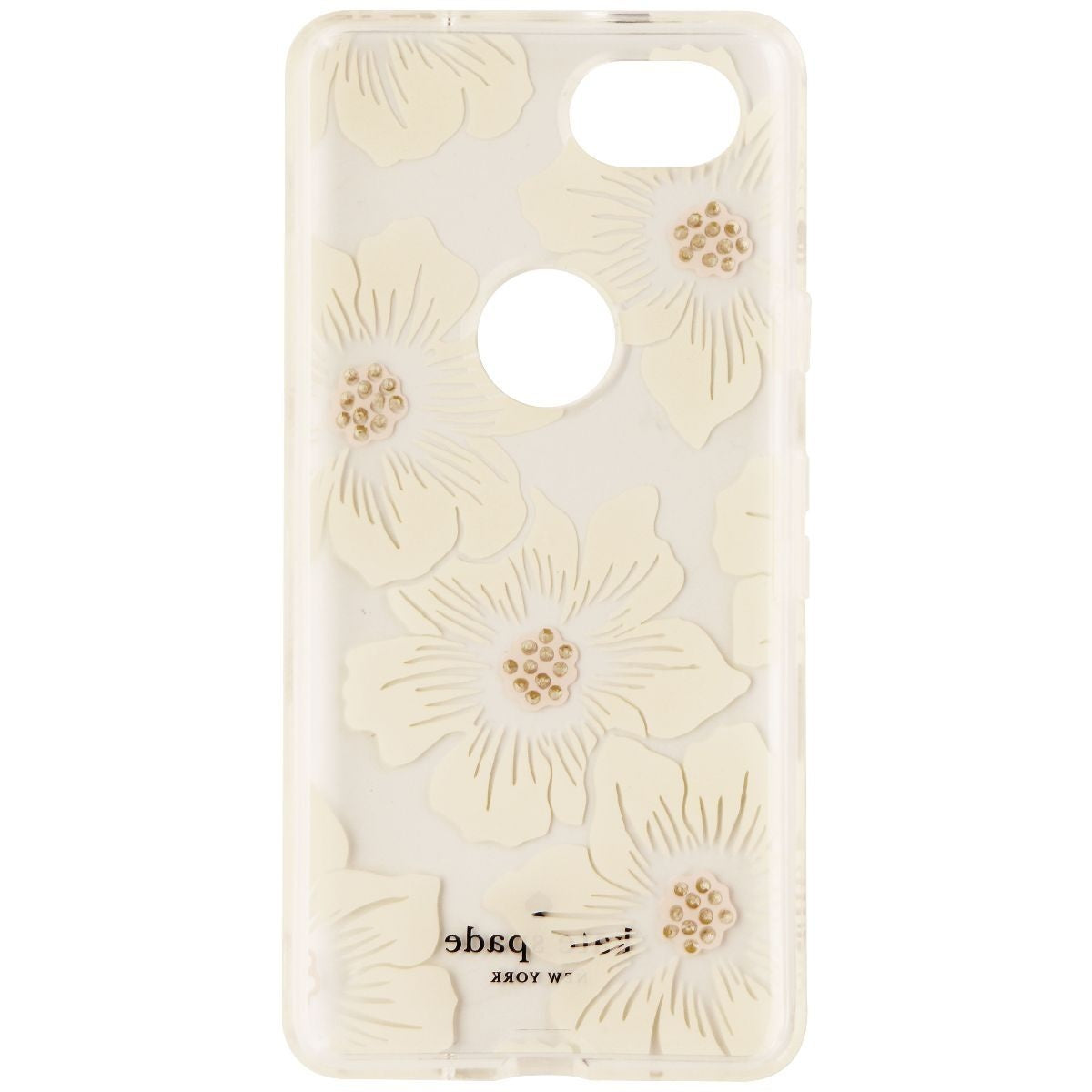 Kate Spade New York Hardshell Case for Google Pixel 2 - Clear/White Flowers Cell Phone - Cases, Covers & Skins Kate Spade - Simple Cell Bulk Wholesale Pricing - USA Seller