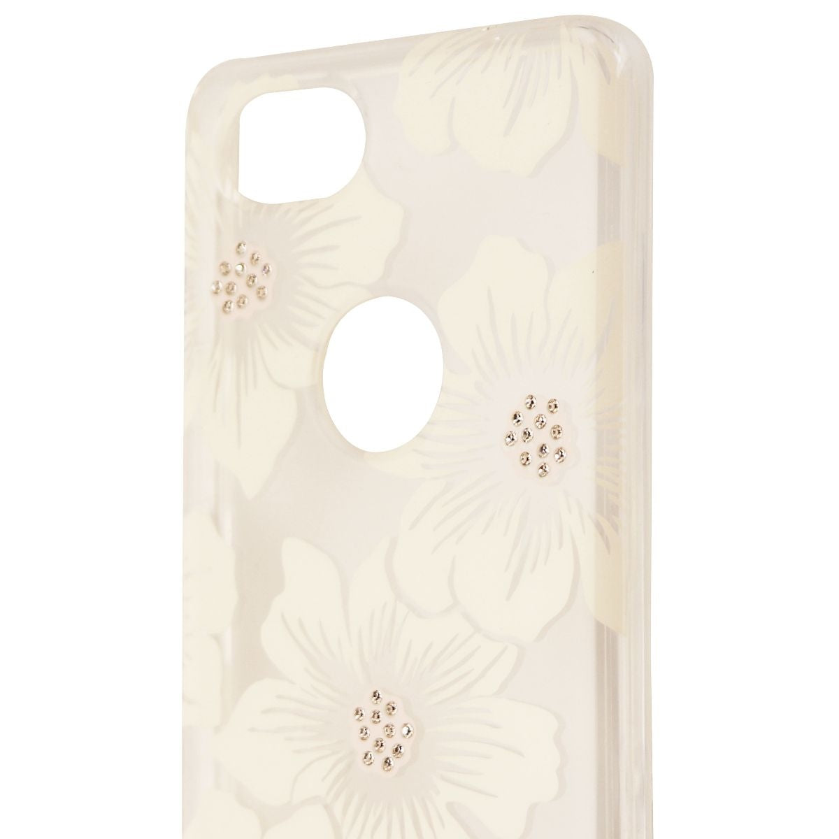 Kate Spade New York Hardshell Case for Google Pixel 2 - Clear/White Flowers Cell Phone - Cases, Covers & Skins Kate Spade    - Simple Cell Bulk Wholesale Pricing - USA Seller