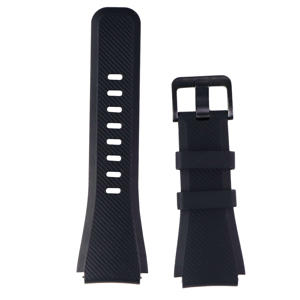 Samsung Gear S3 Silicone Replacement Band (22mm) - Dark Gray SMALL - (ET-YSU76) Smart Watch Accessories - Watch Bands Samsung - Simple Cell Bulk Wholesale Pricing - USA Seller