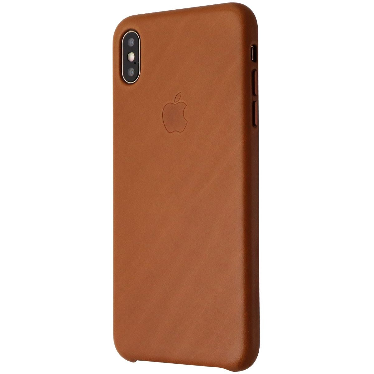 Official Apple Leather Case for Apple iPhone Xs Max - Saddle Brown (MRWV2ZM/A)