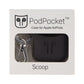 PodPocket Airpods Case with Keychain for Apple AirPods - Cocoa Gray (PP-1003) iPod, Audio Player Accessories - Other Portable Audio Accs PodPocket - Simple Cell Bulk Wholesale Pricing - USA Seller