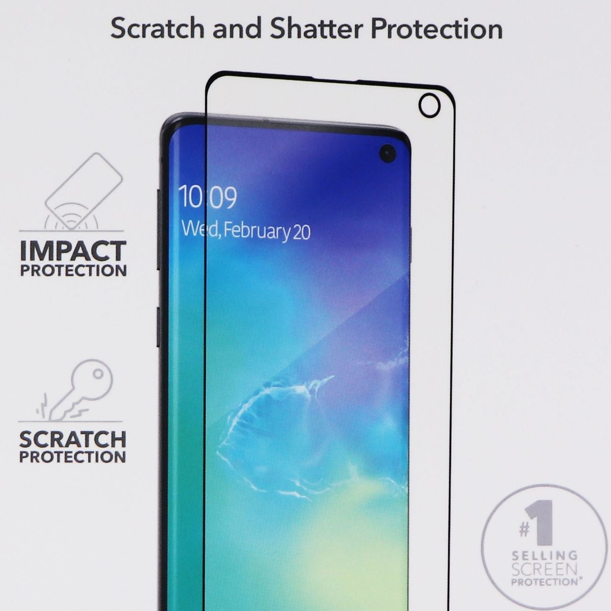 ZAGG Invisible Shield Hybrid Glass for Samsung Galaxy S10 - Clear Cell Phone - Screen Protectors Zagg    - Simple Cell Bulk Wholesale Pricing - USA Seller