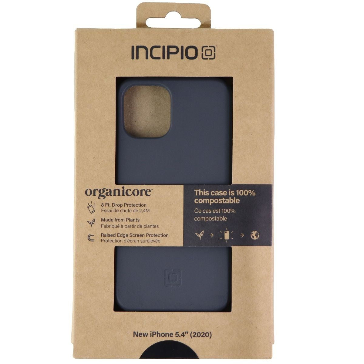Incipio Organicore Flexible Case for Apple iPhone 12 Mini - Charcoal Cell Phone - Cases, Covers & Skins Incipio    - Simple Cell Bulk Wholesale Pricing - USA Seller