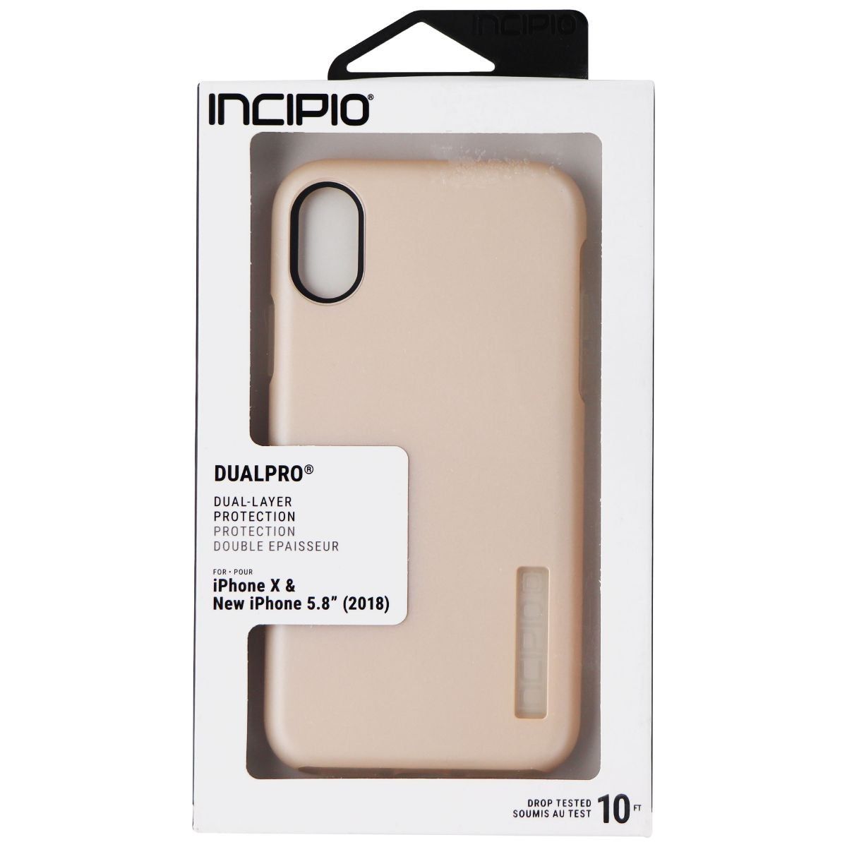 Incipio DualPro Series Dual Layer Case for Apple iPhone XS / X - Rose Blush Cell Phone - Cases, Covers & Skins Incipio    - Simple Cell Bulk Wholesale Pricing - USA Seller