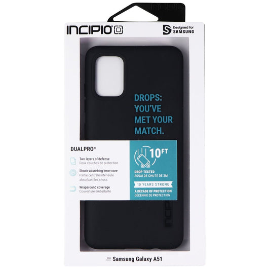 Incipio DualPro Dual Layer Case for Samsung Galaxy A51 (Non 5G) - Matte Black Cell Phone - Cases, Covers & Skins Incipio    - Simple Cell Bulk Wholesale Pricing - USA Seller