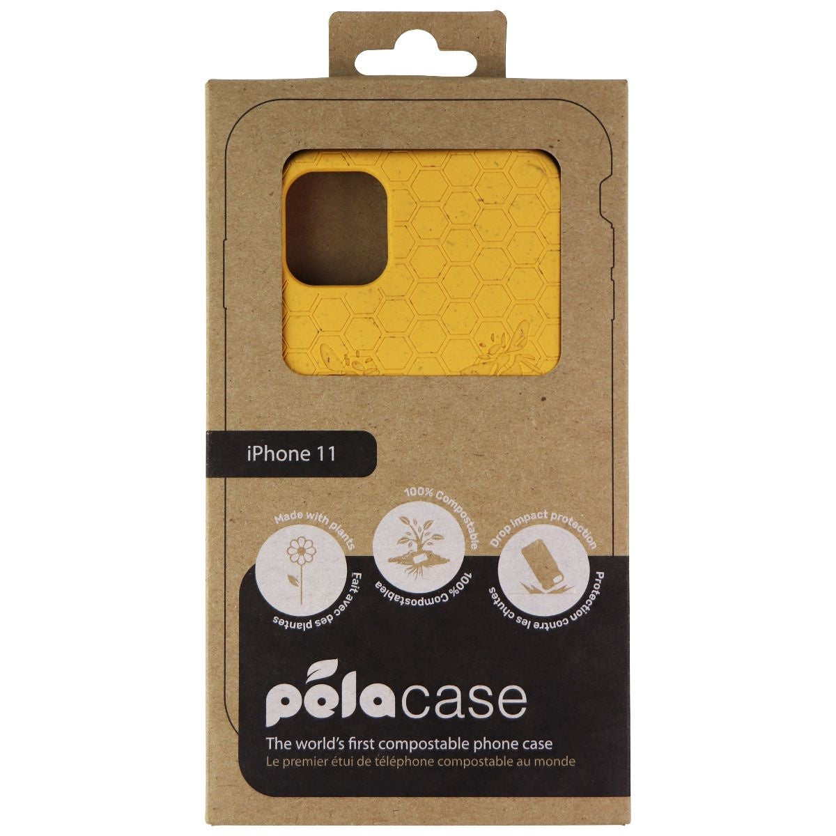 PleaCase Compostable Case for Apple iPhone 11 (6.1-in) - Honey Bee (Yellow) Cell Phone - Cases, Covers & Skins Pela - Simple Cell Bulk Wholesale Pricing - USA Seller