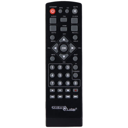 Stellar Labs Remote Control (JXD-366) for TV Converter Box - Black TV, Video & Audio Accessories - Remote Controls Stellar Labs - Simple Cell Bulk Wholesale Pricing - USA Seller